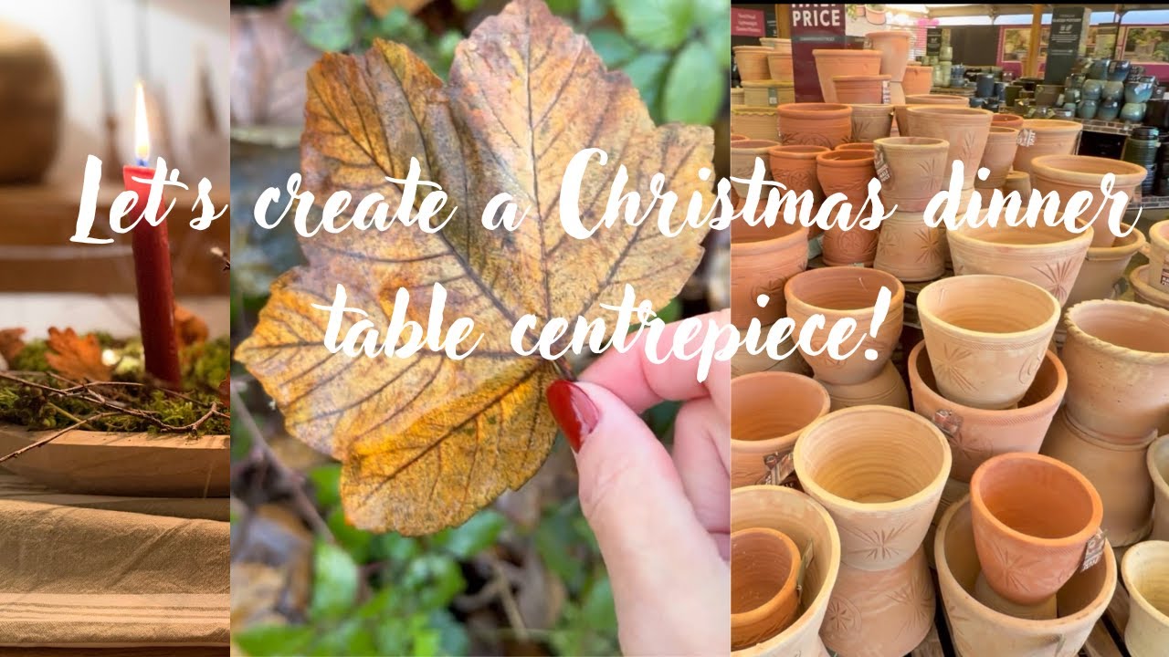 Let’s create a Christmas dinner table centrepiece!