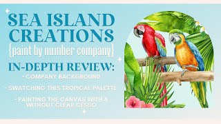 Sea Island Creations Paint by Number PBN In Depth Review • Melanie B Swatches Paints &amp; Tests Canvas