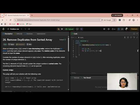 LeetCode 26 | Remove Duplicates from Sorted Array | Easy C++ Explanation