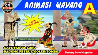 (A) Gatutkoco Loro Bagong Petruk Golek Tombo || Animasi Wayang Lucu Cak Rye