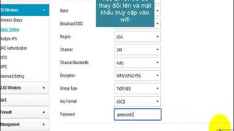 Đổi pass, tên truy cập wifi modem TOTOLINK A800R