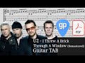 U2 I Threw A Brick Through A Window Remastered 2008 Guitar Tabs TABS mp3