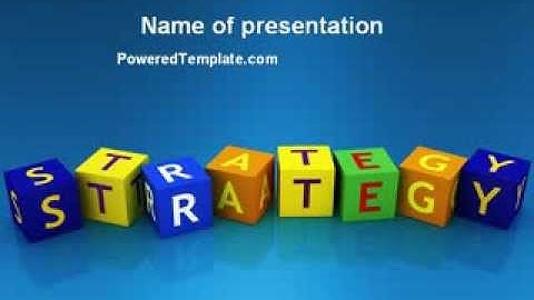 Business Strategy Education PowerPoint Template by PoweredTemplate.com