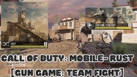 Gun Game : Team Fight Gameplay in Rust { Call Of Duty Mobile }