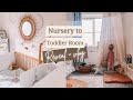 Nursery to Toddler Room Makeover, Tour & Reveal & Chatty Weekly Vlog | Carly Rowena