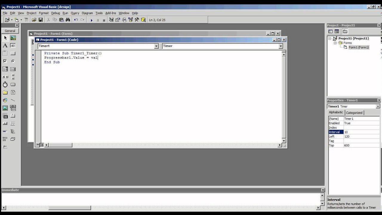 Visual Basic 6.0 - ProgressBar - YouTube