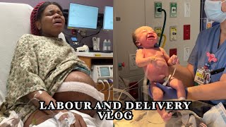 REAL AND RAW BIRTH VLOG | NO EPIDURAL | LABOUR AND DELIVERY VLOG AT 38 WEEKS