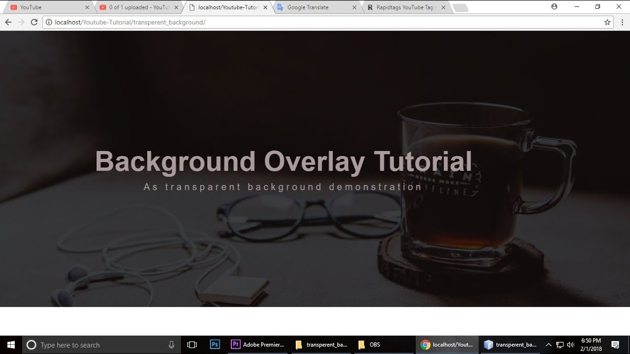 Html  Css  Tutorial  Transparent Background