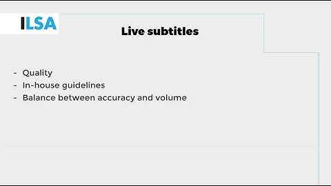 Intralingual and interlingual respeaking for television  (3a Unit 1.1)