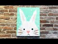 Easy easter bunny painting tutorial