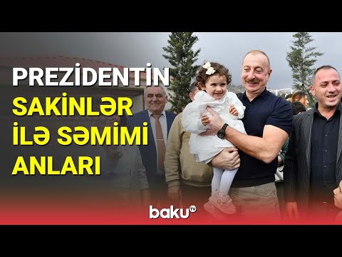 İlham Əliyevin Talış kənd sakinləri ilə səmimi anları - BAKU TV