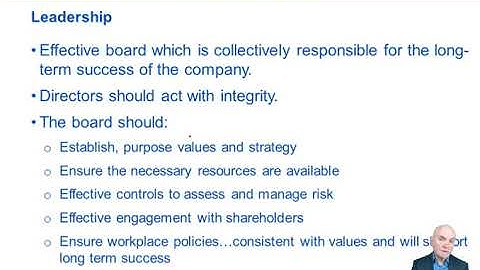 Corporate Governance - ACCA Audit and Assurance (AA)