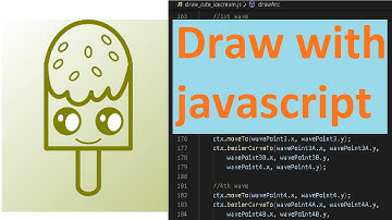 Draw cute ice cream with JavaScript | Speed code