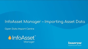 InfoAsset Manager -  Importing data