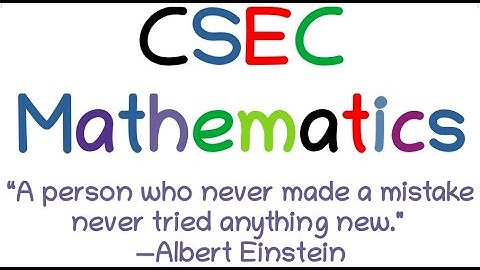 May 2022 Question 2ai CSEC Mathematics Past Paper Solutions