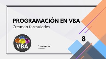 Programación en VBA  - Creando formularios