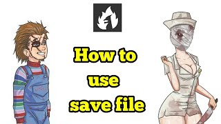 How to use save file of bone tale the manor (Joiplay emulator)