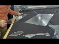 Cutting irregular shape glass