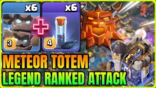 TH18 Meteor Golem Smash Attack Strategy with Army Link| TH18 Legend Ranked Battle Strategy screenshot 4