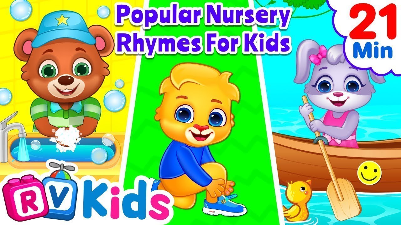 ⁣One Two Buckle My Shoe Nursery Rhyme + More Songs for Children By RV AppStudios