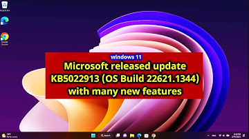 Microsoft released update KB5022913 (OS Build 22621.1344) with many new features