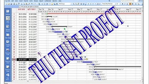 Thay đổi định dạng ngày tháng trong Project - Hướng dẫn project - Sử dụng Project