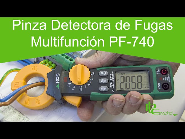 Cómo medir fugas de corriente con la Pinza detectora de fugas multifunción  PF-740. 