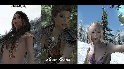 Skyrim Special Edition Mod Review Rovann Briinah - 7 Playable Female Races