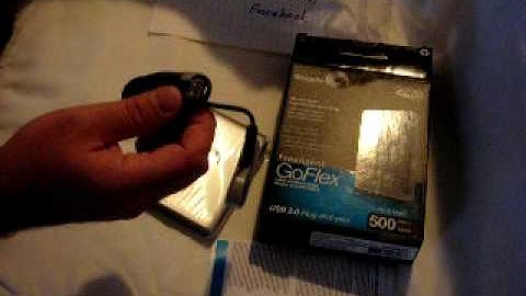 Seagate FreeAgent GoFlex external hard drive unboxing