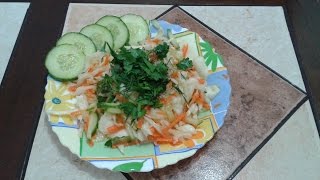 Салат витаминный|Салат из капусты моркови и свежего огурца Салат витаминный|Салат из капусты моркови и свежего огурца