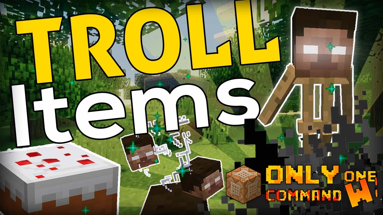 11 WAYS to TROLL in Minecraft (Troll Items command) - YouTube