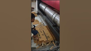 Double Color Rotary Die Cutting installed in Oct 23 #sujata #boxmaking #corrugatedpackaging