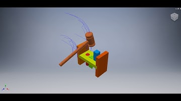 Pegboard Toy Working Presentation in Perspective View
