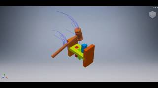 Pegboard Toy Working Presentation in Perspective View