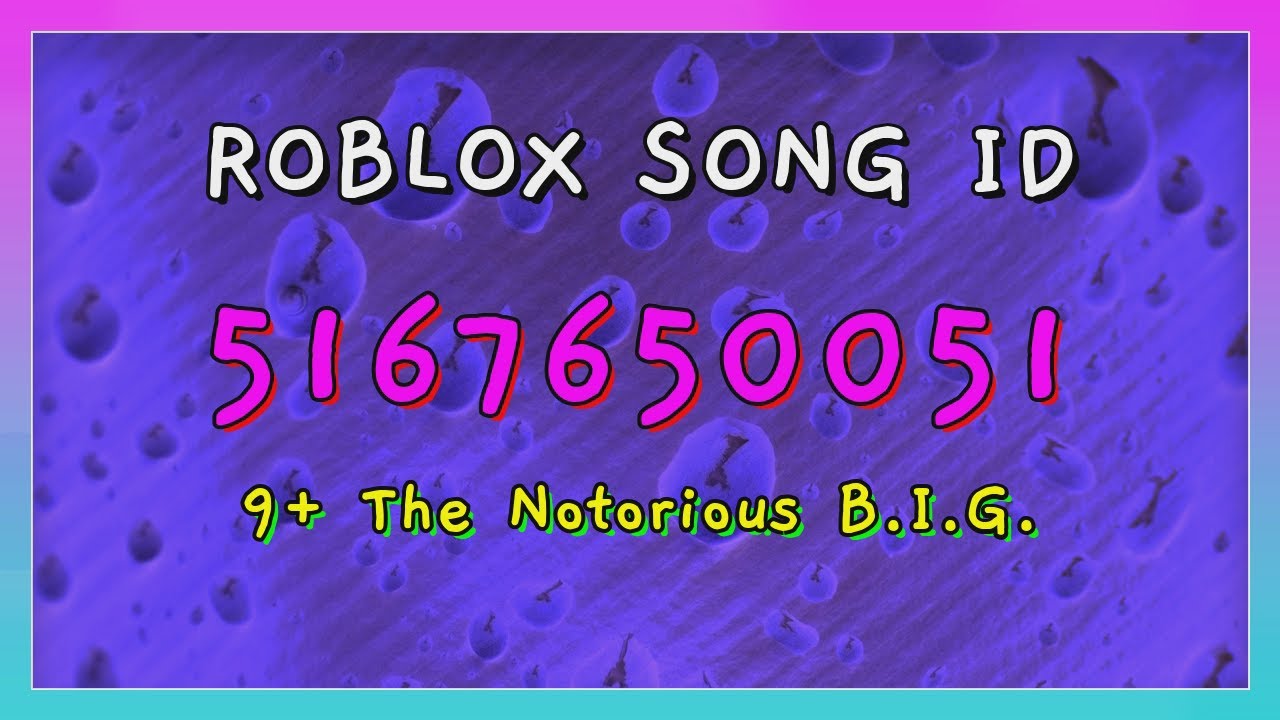 the notorious big roblox id