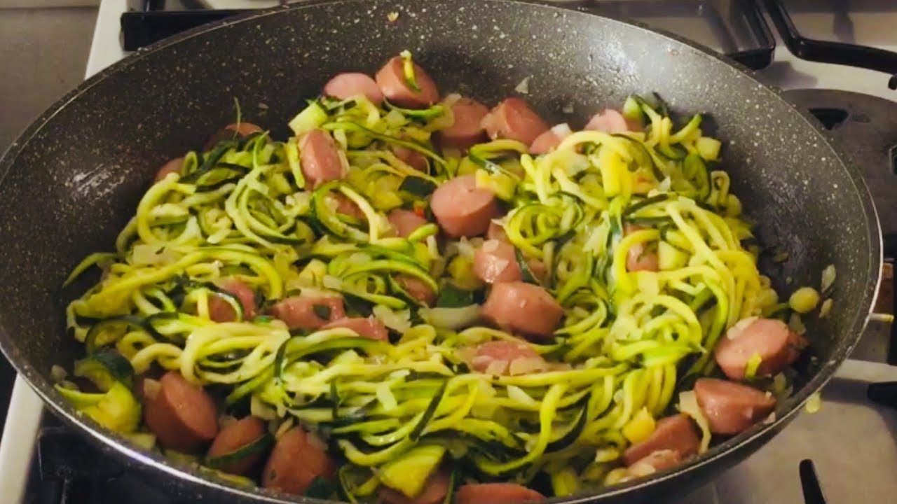 How to make Zucchini spaghetti (Simple&amp;Delicious) - YouTube
