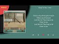 백예린 Close To You Lyrics 가사 