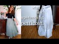 I made a Victorian petticoat that stands up by itself || Cotton Organdy is Magic