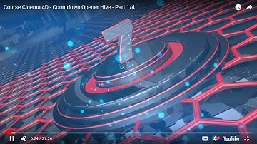 Course Cinema 4D  -  Countdown Opener Hive  - Part 2/4