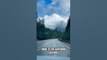 Driving to the Northern Cascades- Large mountains appear in the distance! #cascademountains #travel
