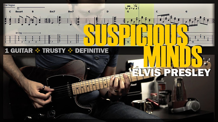 Suspicious Minds Guitar version - Guitar performance video thumbnail