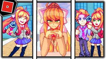 How to get "MONIKA" BADGE + MORPH/SKIN in FNF ROLEPLAY! - Roblox