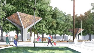 RECORRIDO 3D, REPOSICION PLAZA COMUNA DE RENAICO, IX REGION DE LA ARAUCANIA.
