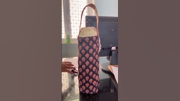 Túi vải bố hoạ tiết Hoa lửa dùng đựng bình giữ nhiệt TÚI MỘC, họa tiết xinh xắn, có quai xách