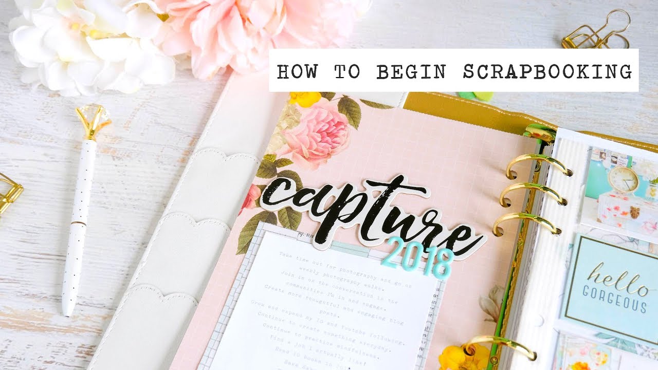 How to Begin Scrapbooking YouTube
