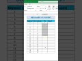 👉 Beginner vs Expert Excel Trick😱| SEQUENCE Function Magic #shorts #viral #trending #explore #excel