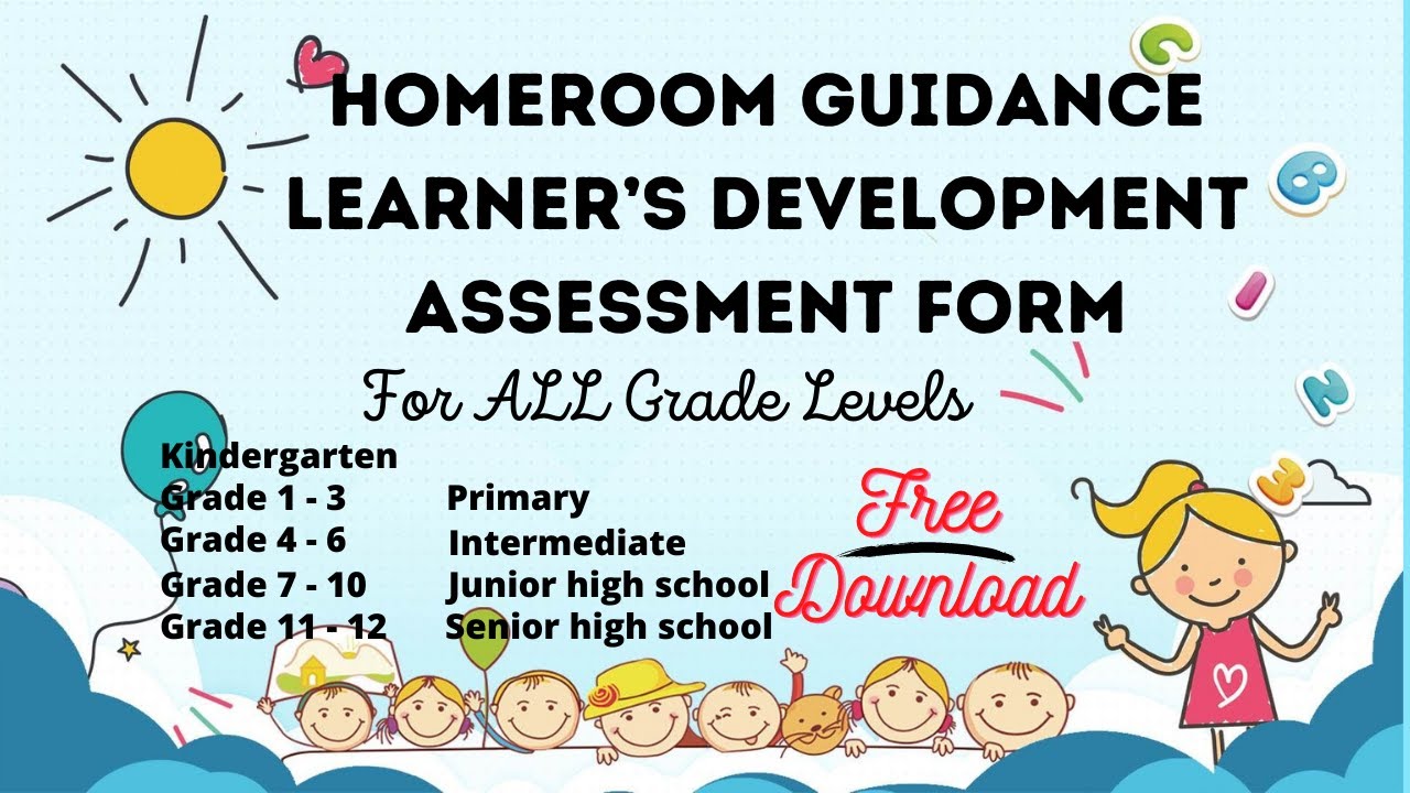 Homeroom Guidance Learners Development Assessment Form Paano I Fill