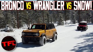 Misadventure: It's Hard to Compare the Wrangler to the Bronco in Snow When We Get Them BOTH Stuck!