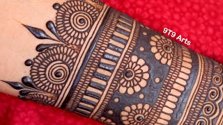 Easy Mehndi Design 2024 New Stylish Simple Full Front Hand Bridal Henna | Mehandi ka Design