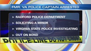 Former Virginia police captain arrested, accused of soliciting minor